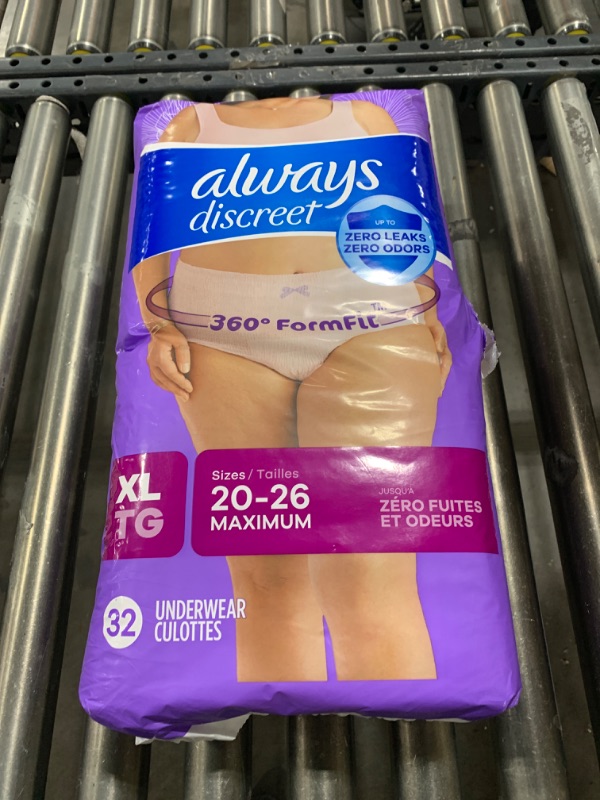 Photo 2 of Always Discreet Adult Incontinence Underwear for Women and Postpartum Underwear, XL, 32ct