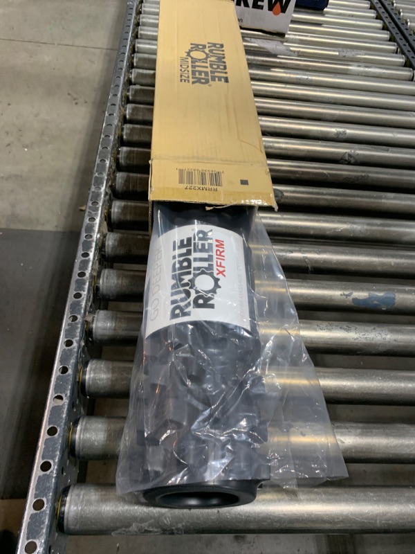 Photo 1 of RumbleRoller - Extra Firm Textured Muscle Foam Roller Manipulates Soft Tissue Like A Massage Therapist (Black, Mid Size)