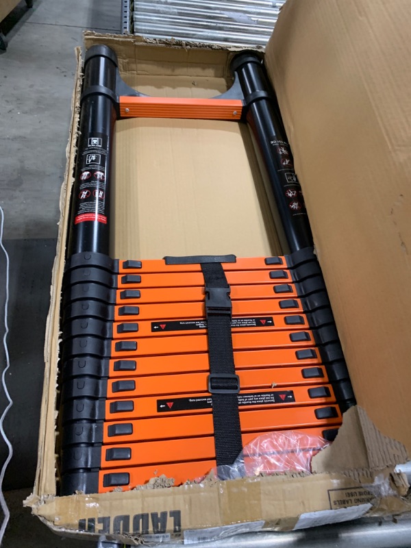 Photo 1 of SINMEIRUN 20.3FT Telescoping Ladder, Portable Extension Folding Ladder, Multi-Purpose Compact Telescopic Ladder