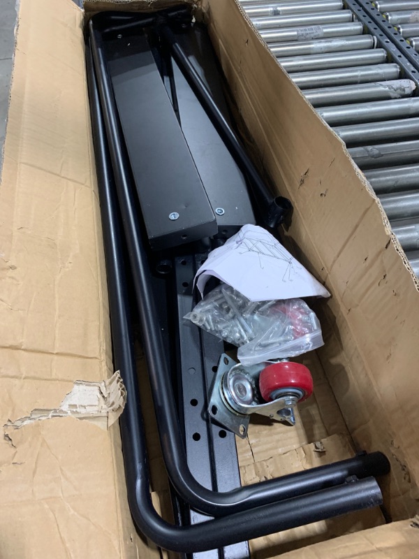 Photo 1 of Sidasu 60" Round Folding Table Cart-Table Dolly Cart with Universal Wheel - Heavy Duty Table Trolley