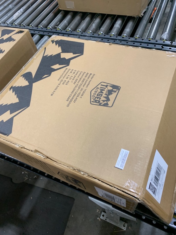 Photo 1 of TIMBER RIDGE Heavy Duty Heated Camping Chair, Compact Size, Portable Directors Chair Supports Up to 400lbs (Power Bank not Included)