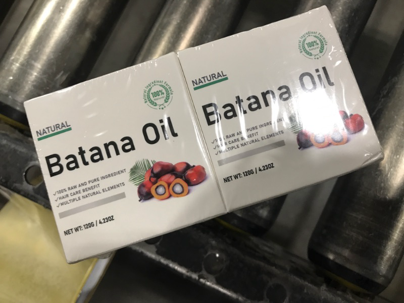 Photo 2 of 100% Raw Batana Oil for Hair Growth, Authentic Cold Pressed Dr.Sebi Organic Batana Oil Mask, Natural Hair Growth Oil Prevents Hair Loss, --- exp 01-01-2027 Eliminates Split Ends & Increases Shine,120g-2pcs
