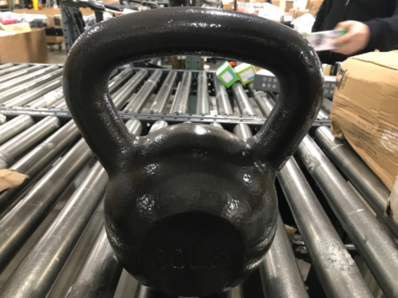 Photo 2 of Amazon Basics Cast Iron Kettlebell-60lb