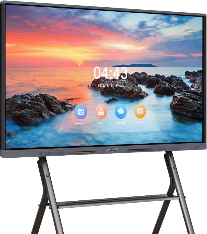 Photo 1 of Smart Board Collaboration Hub, 55'' 4K UHD Digital Electronic Whiteboard for Classroom and Business, Interactive Whiteboard with an Open App Ecosystem?Wall Mount Included?