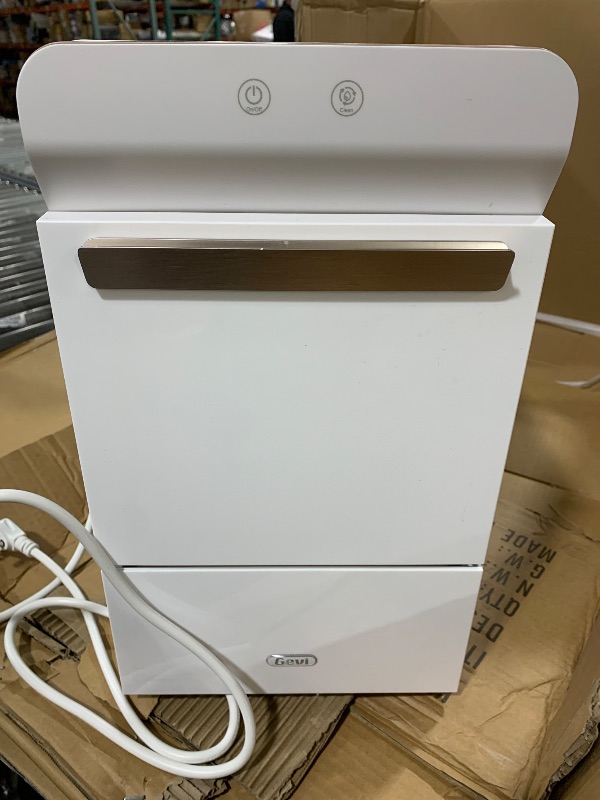 Photo 4 of Gevi Household V2.0 Countertop Gemi Nugget Ice Maker | Self-Cleaning Pellet Ice Machine | Open and Pour Water Refill | Stainless Steel Housing | Fit Under Wall Cabinet | White