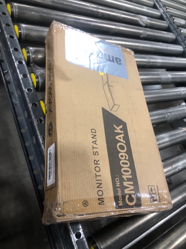 Photo 1 of TAVR Dual Monitor Stand Riser, Computer Monitor Stands for 2 Monitors, Extra Long Multifunctional Desktop Organizer Riser for Computer, Laptop, PC, Printer, TV, Max 48.2" Length, Oak