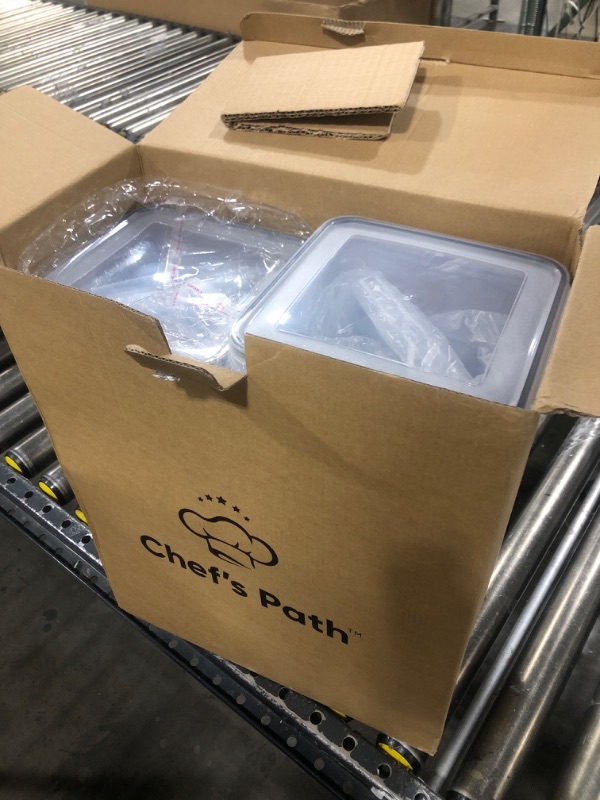 Photo 1 of Chef's Path Large Airtight Food Storage Containers - Pack of 6 (3pcs of 6.5L + 3pcs of 5.2L) BPA Free Plastic Cereal Storage Containers, Kitchen & Pantry Organization for Sugar, Flour, Baking Supplies