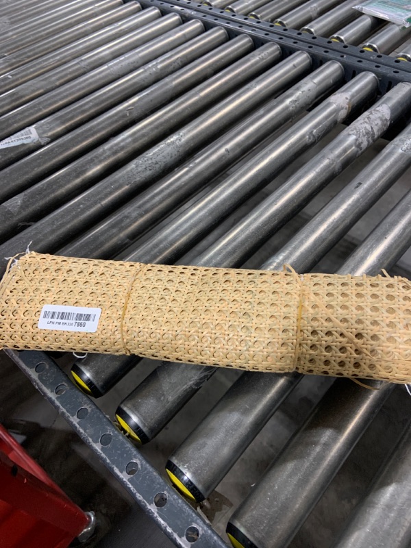 Photo 1 of 16"x13 FT Plastic Rattan Cane Webbing, Woven Open Mesh Cane Net Roll for DIY Caning Furniture Decor Projects: Chair, Cabinet, Ceiling and Door 16x 157 in (Light Color)