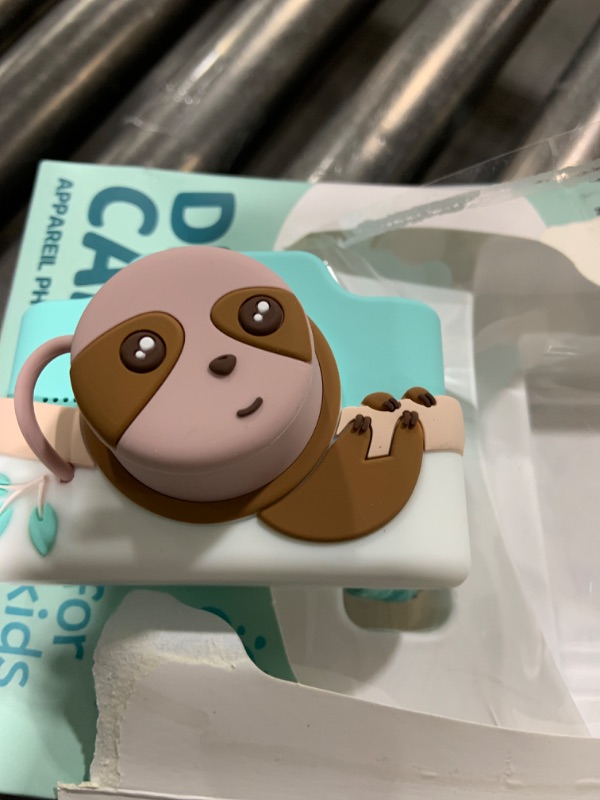 Photo 1 of Kidamento Kids Digital Camera & Video Camcorder with Touchscreen, Soft Silicone Casing, Detachable Lens Cap, 32GB Memory Card - Model K Zippy The Sloth