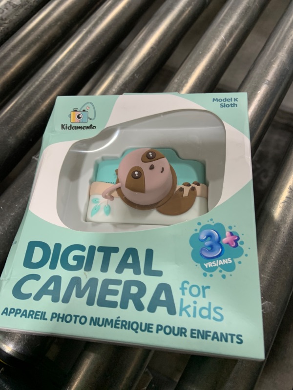 Photo 1 of Kidamento Kids Digital Camera & Video Camcorder with Touchscreen, Soft Silicone Casing, Detachable Lens Cap, 32GB Memory Card - Model K Zippy The Sloth