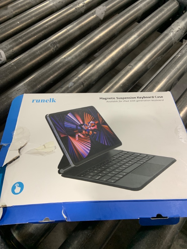 Photo 1 of runelk Keyboard Case Compatible with iPad 10th Generation 2022 - Keyboard Case with Multi-Touch Trackpad for iPad 10.9" 10th Gen–Wireless Tablet Keyboard Case with touchpad