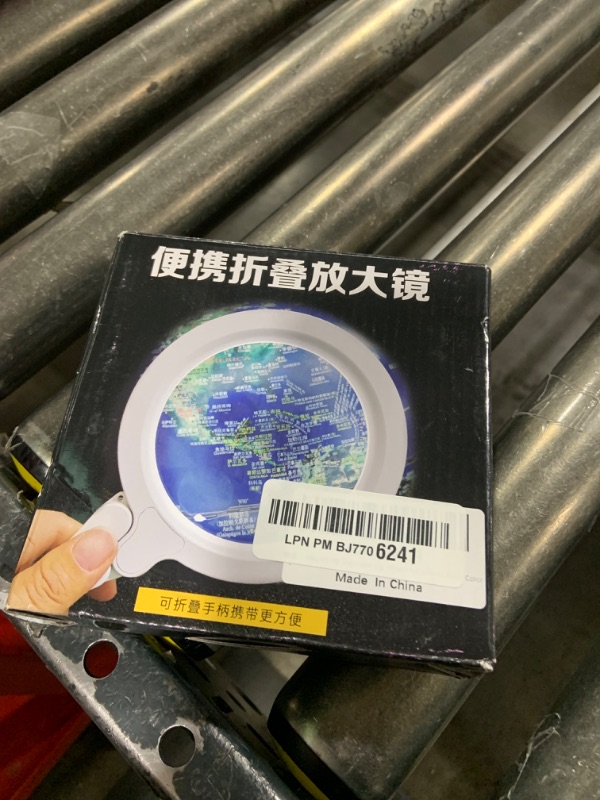 Photo 1 of Magnifying Glass with Light 30x Powerful Magnifying Glass - Magnifying Glass for Reading Large Magnifying Glass Hand Held Magnifying Glass with Light Magnifiers for Seniors Black Color