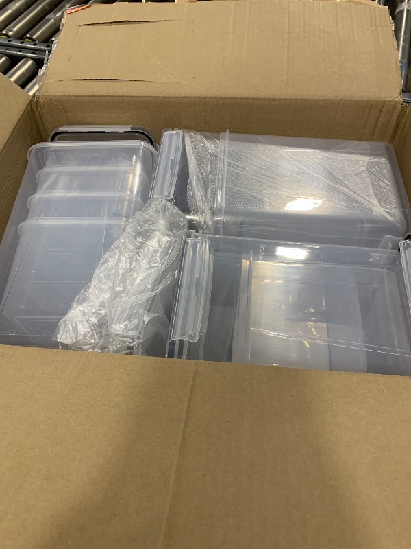 Photo 1 of PRAKI Large Airtight Food Storage Containers with Lids, 10PCS Plastic Cereal Storage Containers, Kitchen & Pantry Organizers and Storage for Sugar, Flour, Baking Supplies with Lables & Mark Clear