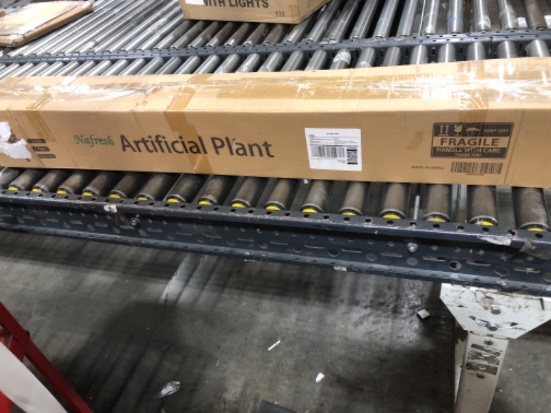 Photo 1 of Nafresh Tall Faux Olive Tree?7ft?84in? Realistic Potted Silk Artificial Indoor with Green Leaves and Big Fruits for Home Office Living Room Bedroom Stairs Foyer Decor.