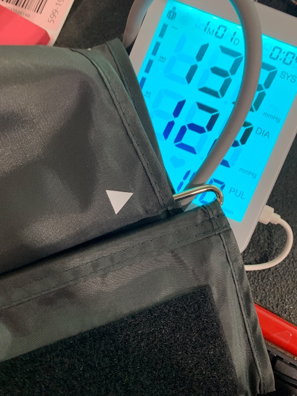 Photo 1 of Blood Pressure Monitor Upper Arm Large LED Backlit Screen 1000 Sets Memory Automatic Digital BP Machine Adjustable BP Cuff