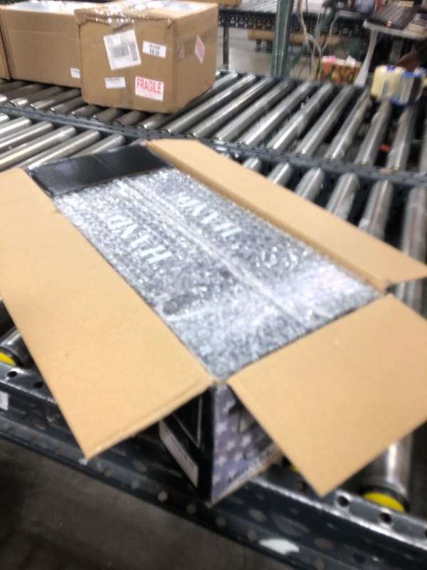 Photo 1 of HANDT Overhead Garage Storage Rack, Ceiling Racks, Bin Organization System, Heavy Duty Metal Rack For Container, Supports Most Bins (Black, 4 Sets)