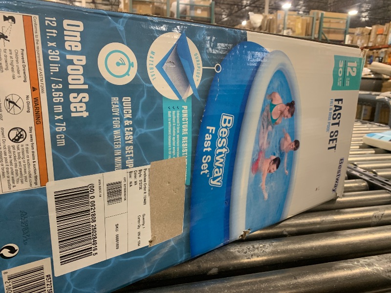 Photo 3 of Bestway 12 ft x 30 in Fast Set Pool Set