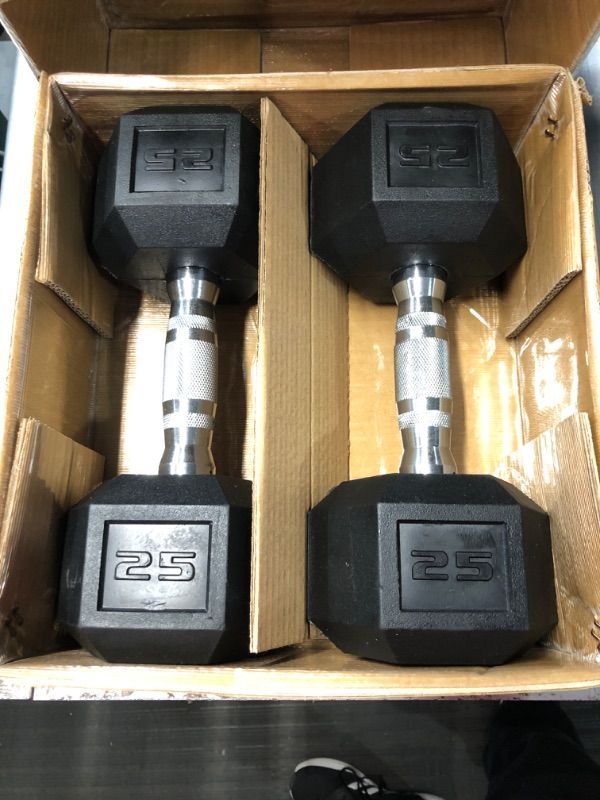 Photo 1 of  Barbell Coated Dumbbell Set | 50lbs