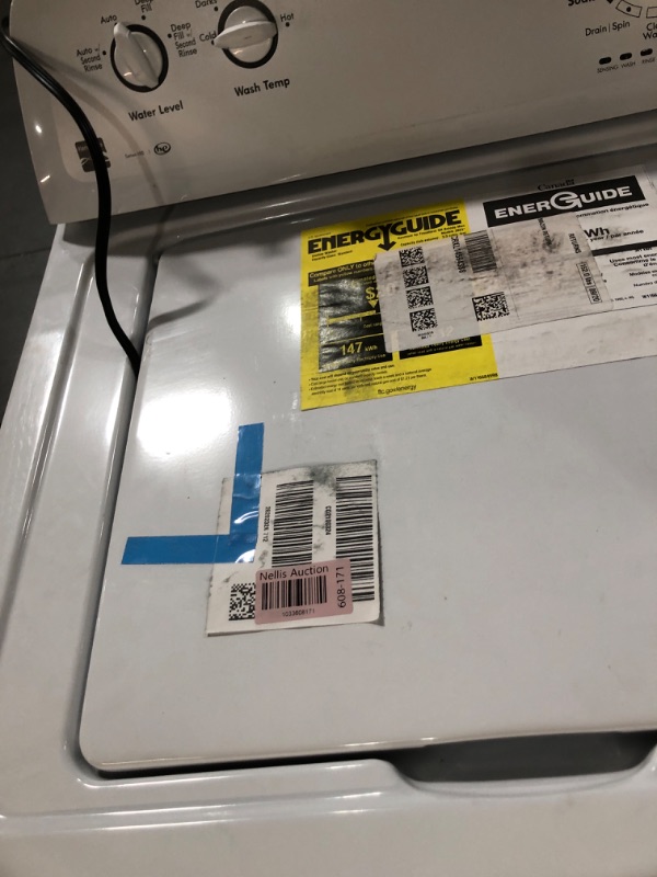 Photo 6 of ***TRUCK/TRAILER PICKUP ONLY - SCRATCHED AND DENTED - MISSING PARTS - UNTESTED - SEE COMMENTS***
Kenmore Top-Load Washer with Dual Action Agitator, Stainless Steel Top Loader Laundry Washing Machine, 3.5 cu. ft. Capacity White (truck or trailer pickup)