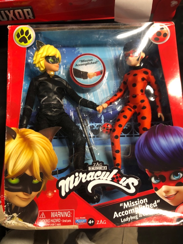 Photo 1 of 
Click image to open expanded view
Miraculous Ladybug Mission Accomplished Ladybug & Cat Noir 2-Pack Dolls by Playmates Toys