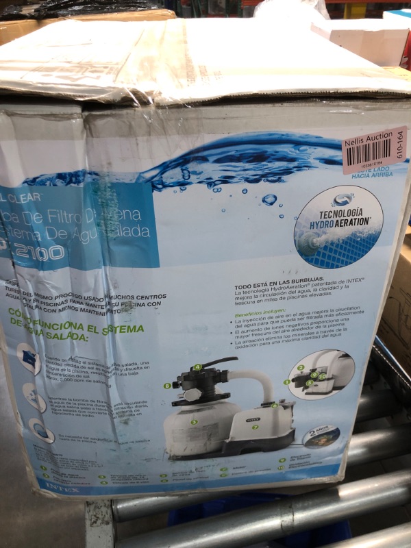 Photo 3 of ***FACTORY SEALED, ITEM OPENED FOR INSPECTION ONLY***
Intex Krystal Clear Saltwater System and Sand Filter Pump