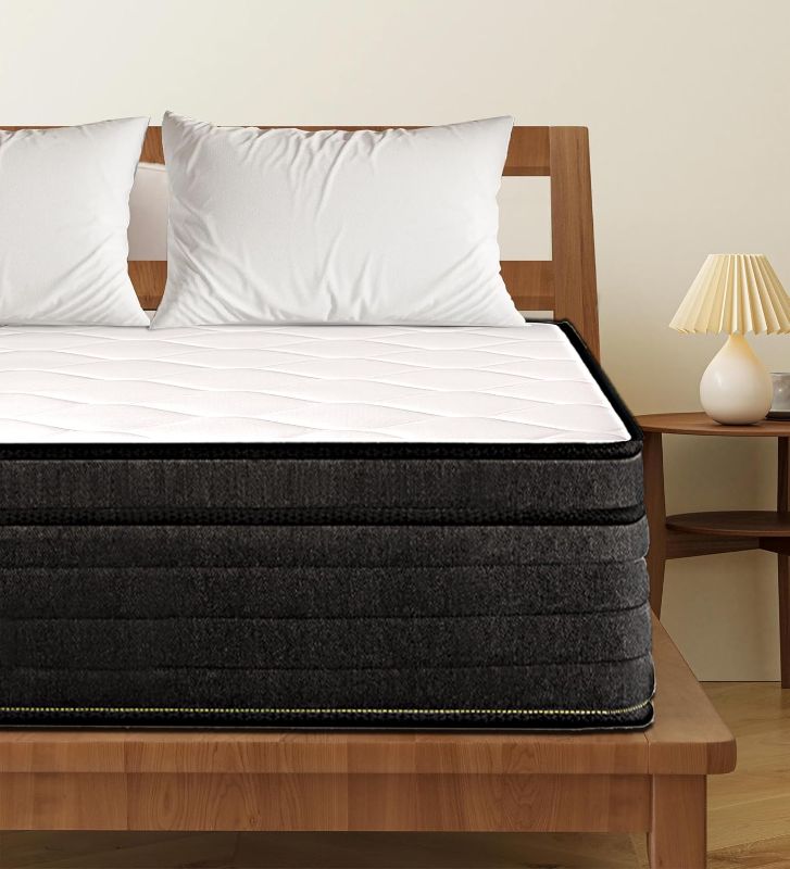 Photo 1 of ***STOCK PHOTO FOR REFERENCE ONLY - ACTUAL ITEM MAY DIFFER - SEE PICTURES***
Queen Mattresses,12 Inch Queen Size Mattress in a Box,Memory Foam Hybrid White Mattress with Provide Support and Improve Sleep Mattresses,CertiPUR-US.