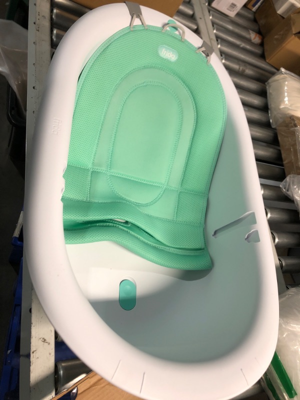 Photo 3 of (MISSING PARTS) 
Fridababy 4-in-1 Grow-with-Me Bath Tub by Frida Baby Transforms Infant Bathtub to Toddler Bath Seat with Backrest for Assisted Sitting in Tub (093)