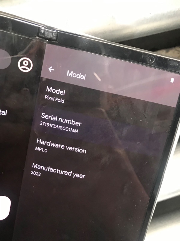 Photo 5 of **(SEE NOTES) ** Google Pixel Fold - Unlocked Android 5G Smartphone with Telephoto Lens and Ultrawide Lens - Foldable Display - 24-Hour Battery - Obsidian - 256 GB
