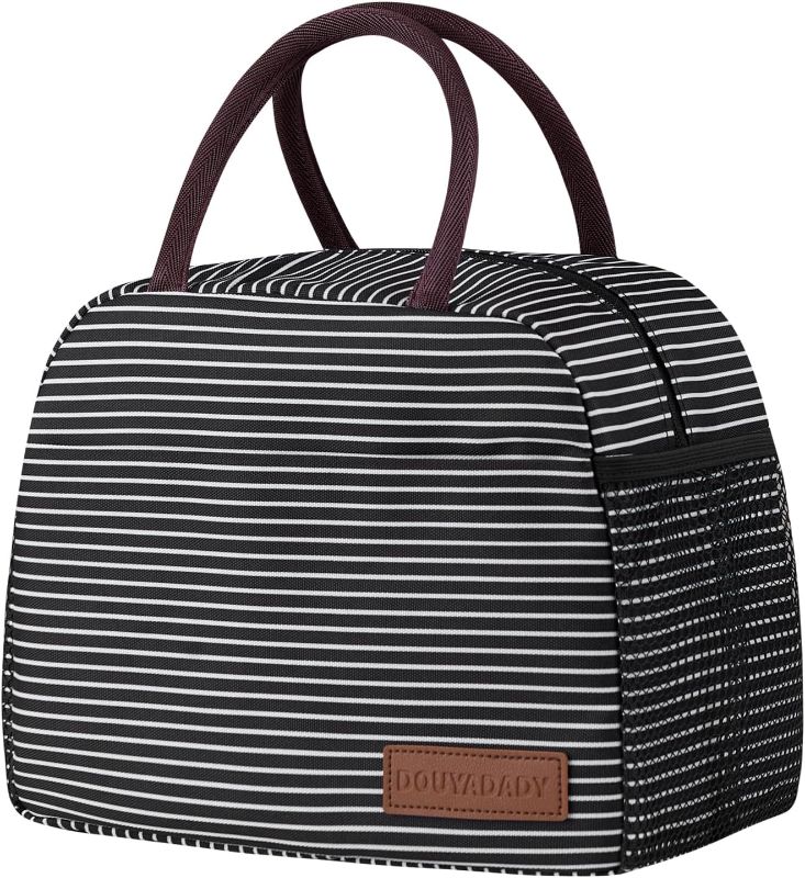 Photo 1 of ***DARK GREY NOT STRIPPED***
Lunch Bag Women/Men Lunch Box Women/Men Dark Grey