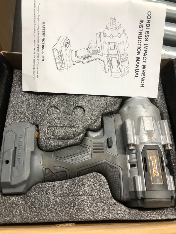 Photo 2 of ***SEE NOTES BEFORE BIDDING***
Cordless Impact Wrench 1/2 inch for DeWalt 20v Battery, Impact Wrench 900Ft-lbs(1200N.m) High Torque Brushless Electric Impact Gun, Power Impact Driver with 4-Mode Speed, LED Work Light(no battery)