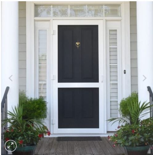 Photo 1 of ***STOCK PHOTO REFERENCE ONLY***
36 in. x 80 in. Charlestowne Solid Vinyl White Screen Door / charcoal screen