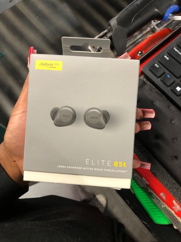 Photo 1 of (UNTESTED)Jabra Elite 85T True Wireless Bluetooth Noise Cancelling Earbuds (Titanium Black)