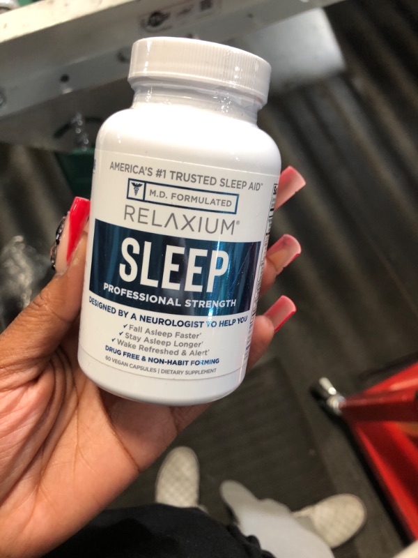 Photo 2 of ***FACTORY SEALED***Relaxium Sleep Aid for Adults, Melatonin 5mg with Magnesium Glycinate, Sleep-Promoting Valerest & Ashwagandha, Non-Habit Forming Sleep Supplement, 60 Capsules, 30-Day Supply