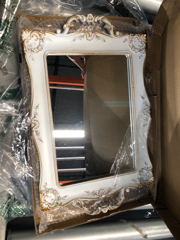 Photo 2 of ***STOCK PHOTO REFERENCE ONLY*** square Antique Decorative Wall Mirror Vintage Hanging Mirror 