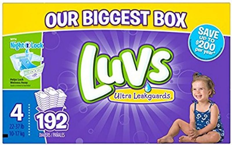 Photo 1 of ***STOCK PHOTO REFERENCE ONLY***Luvs Ultra Leakguards Disposable Baby Diapers, Size 4, 172 count