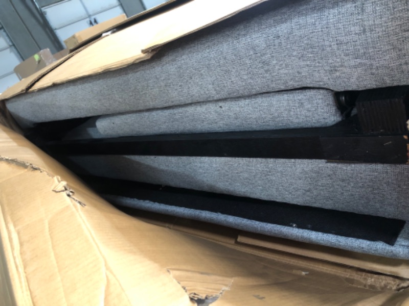 Photo 1 of **BOX 2 OF 2 ONLY**
81.5" Sectional Sleeper Sofa with Storage Chaise, L Shaped Pull Out Couch Bed with 3 Removable Back Cushion for Living Room,Apartment,Light Grey Light Grey 1