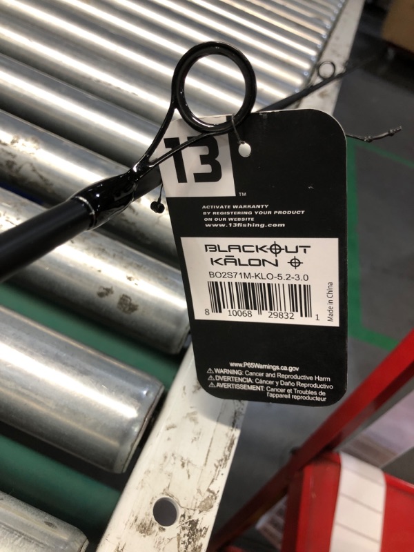Photo 5 of ***SEE NOTES*** 13 FISHING - Blackout/Kalon O - 7'1" M Spinning Combo - 3.0 Size Reel - 5.2:1 Gear Ratio - Fast Action - BO2S71M-KLO-5.2-3.0