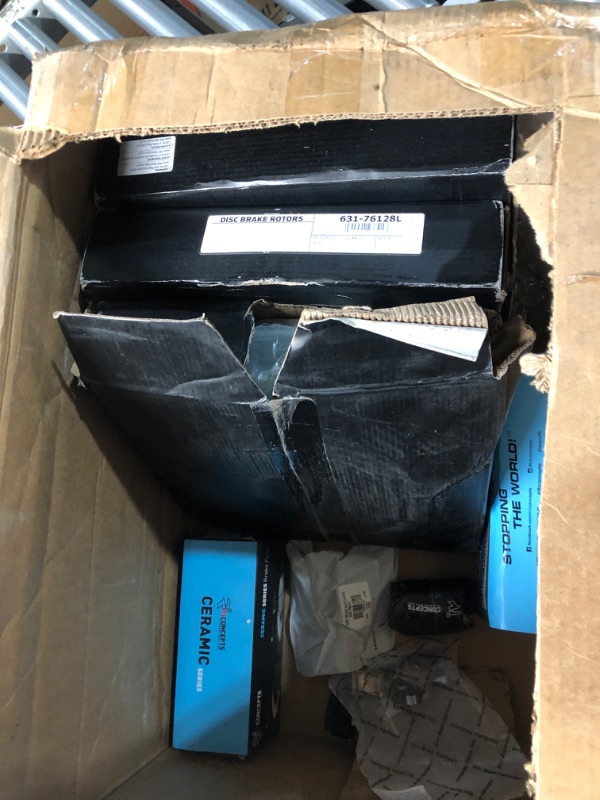 Photo 4 of ** MISSING PARTS, ONLY 3 DISC ROTORS, OTHER PARTS MISSING**PARTIAL SET**R1 Concepts Front Rear Brakes and Rotors Kit |Front Rear Brake Pads| Brake Rotors and Pads| Ceramic Brake Pads and Rotors |Hardware Kit|fits 2003-2009 Toyota 4Runner, 2007-2009 Toyota