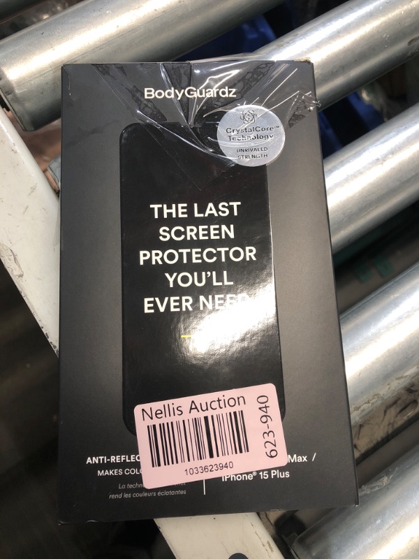 Photo 2 of ** USED AND OPEN BOX** BodyGuardz Apex iPhone 15 Pro Max/iPhone 15 Plus Screen Protector - Extreme Impact Technology, Anti-Dust Easy Installation, Ultra-Thin Scratch Resistance, Case-Friendly