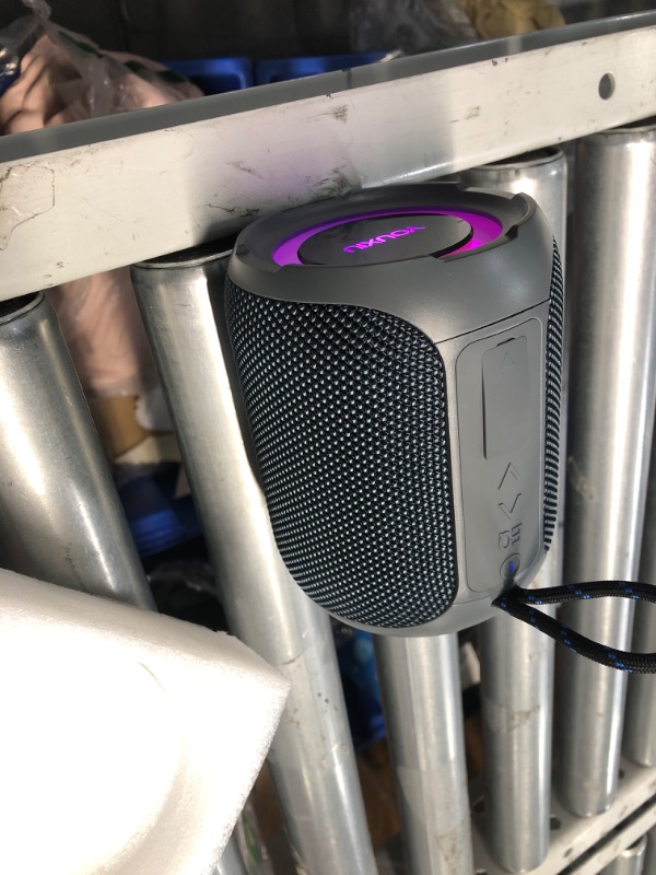 Photo 2 of ** TURNS ON, UNABLE TO TEST FURTHER**40W Portable Bluetooth Speaker 360 Degree Stereo Subwoofer IPX7 Waterproof with Ambient Light and Dual Microphone Karaoke Wireless Speaker