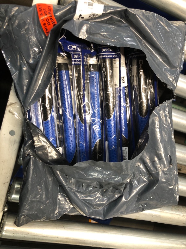 Photo 2 of (8 TOTAL)  BRAND NEW Winn DriTac Midsize AVS Black Blue Golf Grip - Dri-Tac! by Winn