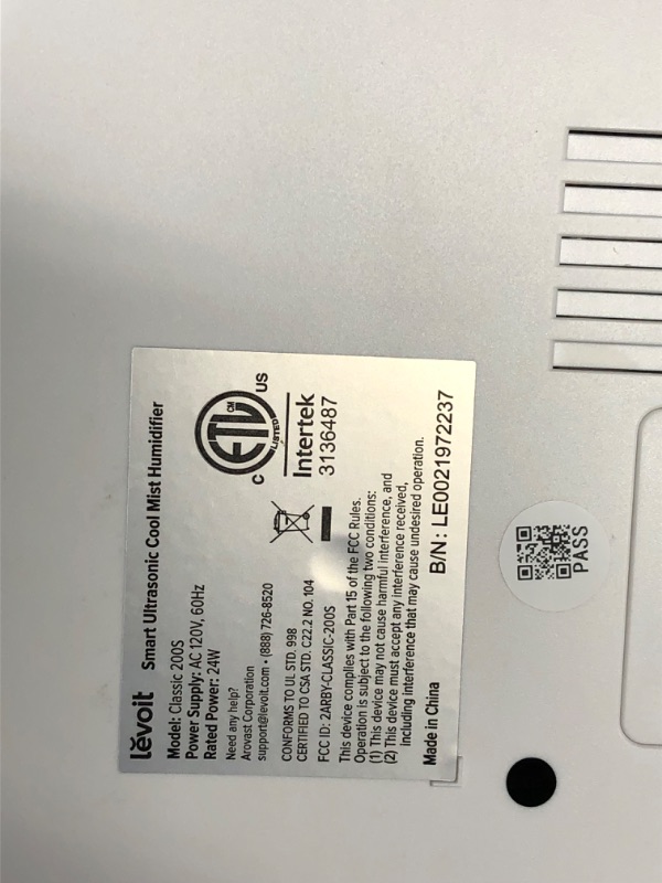 Photo 3 of ***HEAVILY USED AND DIRTY - SEE PICTURES - UNABLE TO TEST***
LEVOIT 4L Humidifiers for Bedroom Large Room & Essential Oil Diffuser, Quiet Cool Mist for Home, Baby and Plants, Last up to 40Hours, Dual 360° Rotation Nozzles, Handle Design, Auto Shut Off, Bl