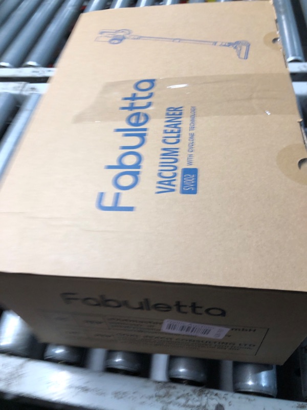 Photo 1 of ***FACTORY SEALED / OPENED FOR INSPECTION ONLY*** FABULETTA Cordless Vacuum Cleaner for Home, 400W Lightweight Vacuum Cleaner with MAX 47Min Detachable Battery, Brushless Motor, 6 in 1 Stick Vacuum for Hardwood Floors and Carpet Pet Hair Car?Blue?