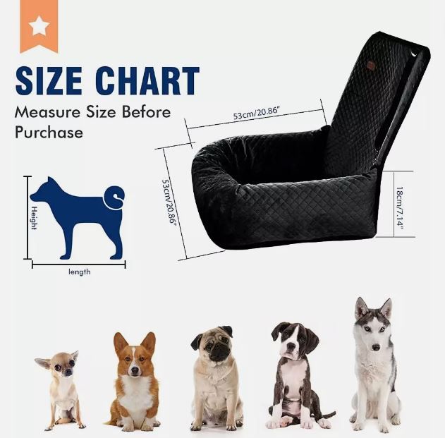 Photo 1 of (READ FULL POST) BCOCHAO Dog Car Seat Pet Booster Seat Pet Travel Safety Car Seat,The Dog Seat Ma
