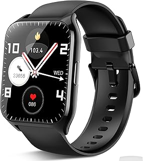 Photo 1 of (READ FULL POST) Smart Watch for Men Women(Answer/Make Calls), 1.85" HD Touch Screen Fitness Watch with Sleep Heart Rate Monitor, 112 Sports Modes, IP68 Waterproof Activity Trackers Compatible with Android iOS, Ebony
