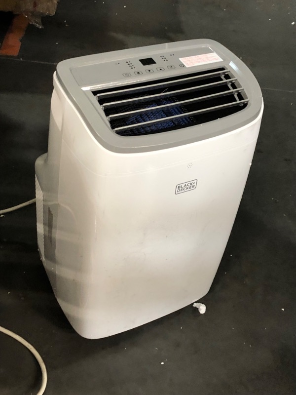 Photo 2 of ***DAMAGED - MISSING PARTS - UNTESTED - SEE COMMENTS***
BLACK+DECKER 8,000 BTU Portable Air Conditioner up to 350 Sq.Ft.with Remote Control, White White - 8,000 BTU 1 Count (Pack of 1)