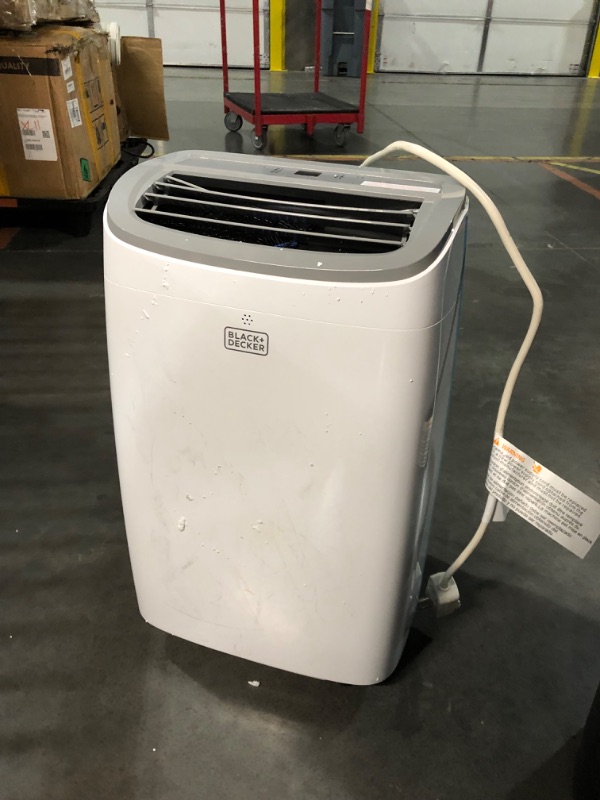 Photo 2 of ***DAMAGED - MISSING PARTS - UNTESTED - SEE COMMENTS***
BLACK+DECKER 8,000 BTU Portable Air Conditioner up to 350 Sq.Ft.with Remote Control, White White - 8,000 BTU 1 Count (Pack of 1)