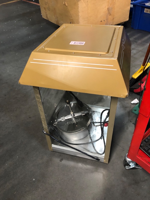 Photo 1 of ***INCOMPLETE - TOP HALF ONLY - DAMAGED AND DENTED - NO PACKAGING - UNABLE TO TEST - SEE PICTURES***
Nostalgia Popcorn Maker Machine - Professional Cart With 10 Oz Kettle Makes Up to 40 Cups - Vintage Lincoln Popper Popcorn Machine Movie Theater Style - B