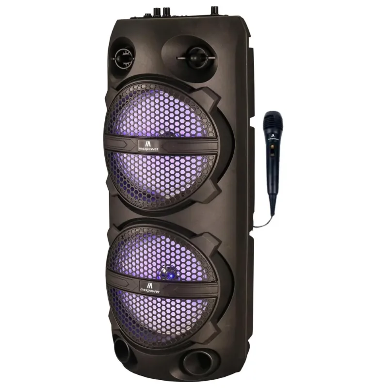 Photo 1 of (READ FULL POST) MPD816-GAMETIME 8" X 2 Woofers karaoke Bluetooth speaker with mic
