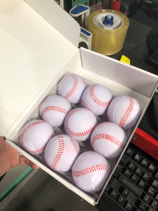 Photo 2 of (READ FULL POST) **missing three** GKK Foam Baseballs 12 Pack Soft Baseballs for Youth Teenager Players Sports Foam Baseballs Training Balls for Hitting and Indoor or Outdoor Play